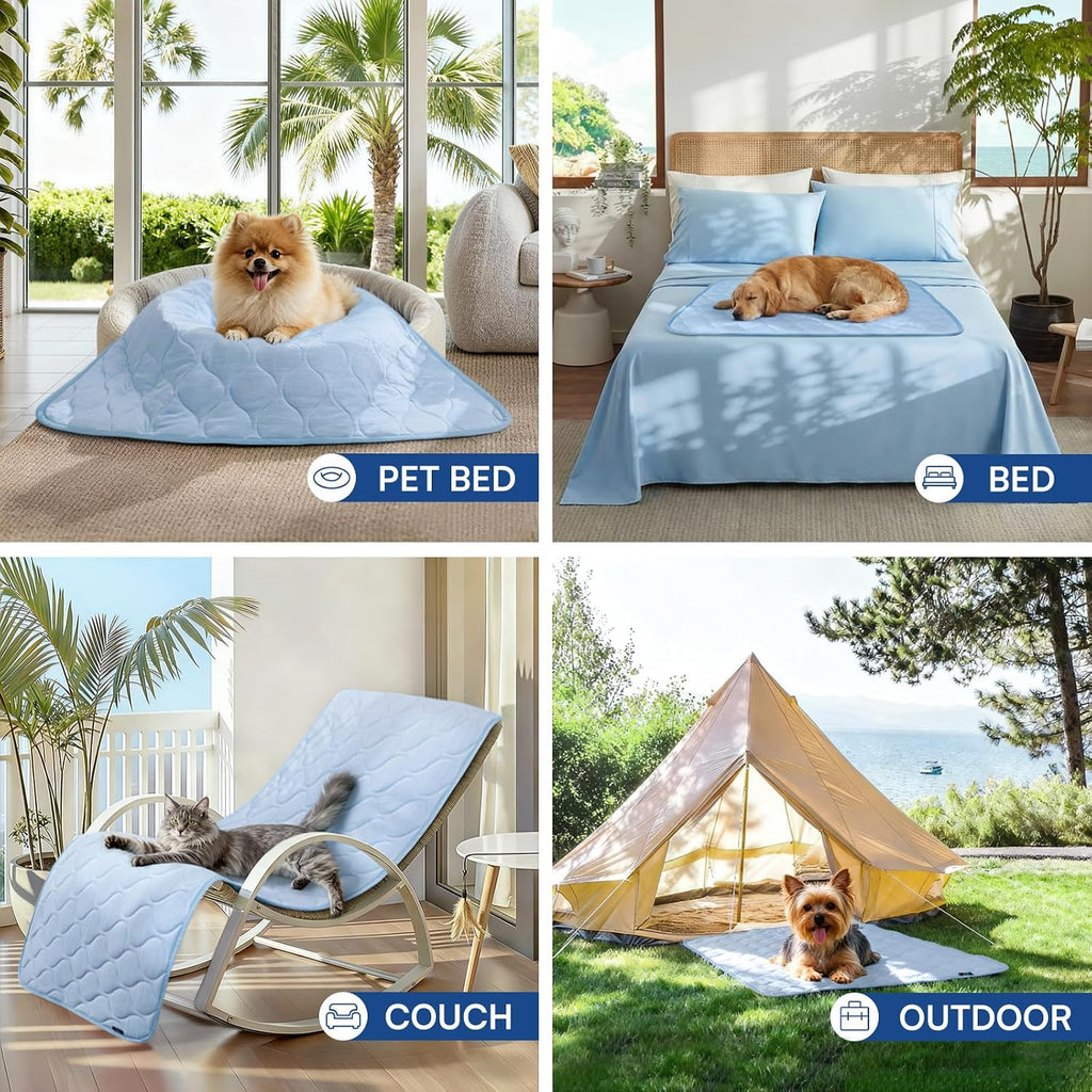 Luciphia Q-MAX 0.5 Cooling Dog Mat Blanket Waterproof Leakproof for Cats