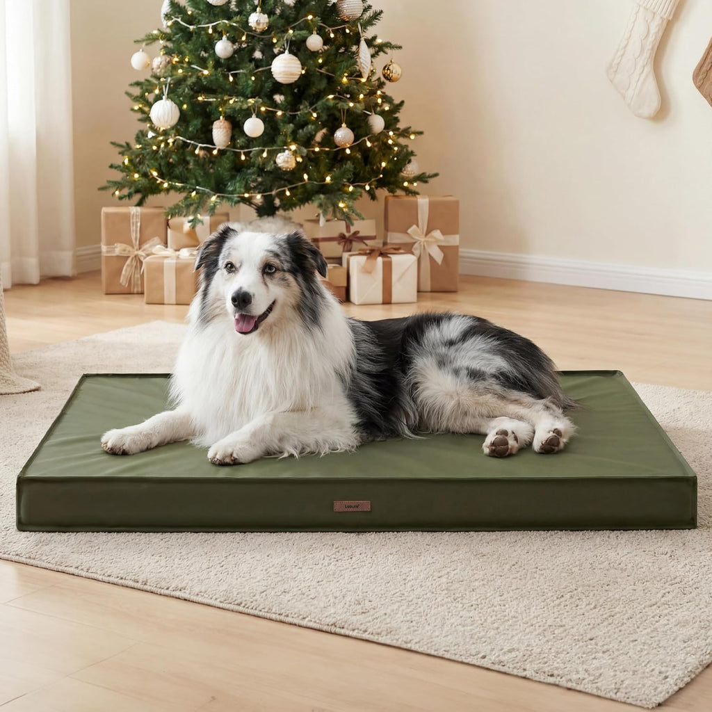 LE SURE Outdoor Waterproof Dog Beds Large Sized,Orthopedic Pet Mat,36x27In