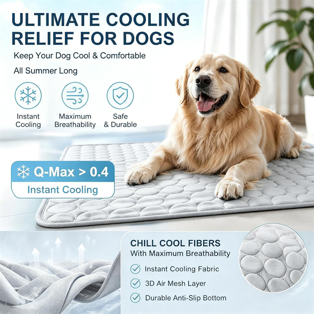 Cooling Mat for Dogs Large,Dog Cooling Mat Indoor,39"x59",Crate Pad for Pet