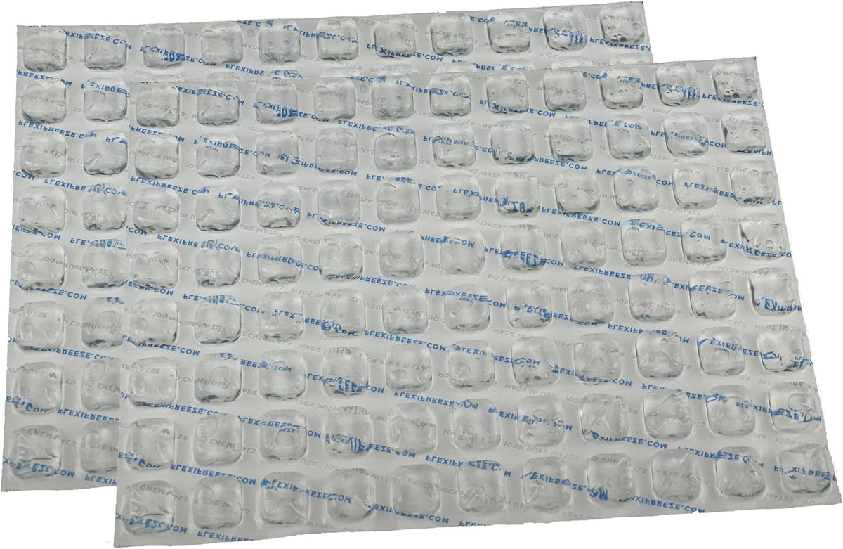 CoolerDog Refill Ice Sheets for Hydro Cooling Mat – Dog Cooling Pad Replacement Ice (2 Pack, 88 Cube Sheets)