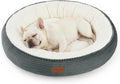 Love's cabin Round Donut Cat and Dog Cushion Bed, 30in Pet Bed for Medium or Large Dogs, Anti-Slip & Water-Resistant Bottom, Soft Durable Fabric Pet Beds, Washable Calming Cat Bed, Bluish Grey