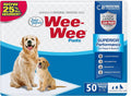 Four Paws Wee-Wee Superior Performance Dog Pee Pads, 50 Count | Quilted leak-proof puppy pads, dog housebreaking & potty training, 24-hour floor protection, pet supplies, 22" x 23"