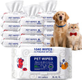 Irenare 13 Pack / 1040 Count Pet Wipes for Paws Butt, 5 x 7 in for Travel