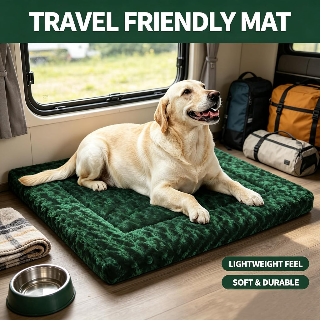 Dog Bed Mat - Comfortable Kennel Pad, Multi-Purpose Crate Bed & Mats for Dogs & Cats – Soft Crate Mat for Dog & Cat