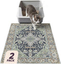 Lovewag Cat Litter Mat, Litter Box Mat, Sage Forest, 28x41, 2 Pack | Washable litter mat cover, kitty litter mat & cat mat for litter box, litter trapping mat, prevents tracking, multi-cat