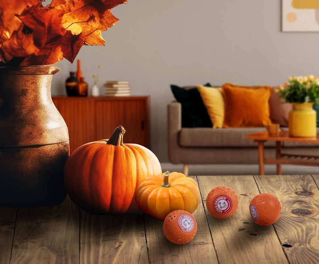 Arm & Hammer OdorBusterz® Odor Eliminator Balls, Pumpkin Cream, Baking Soda Odor Control for Closets, Drawers, Hampers & Small Spaces, 1 Count (Pack of 36)