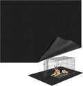 Wibeelee 60" X 74" X 0.23'' Mat for Under Dog Crate Waterproof Non-Slip Kennel Mat to Protect Floors Extra Large Absorbs Urine Reusable Dog Playpen Mat