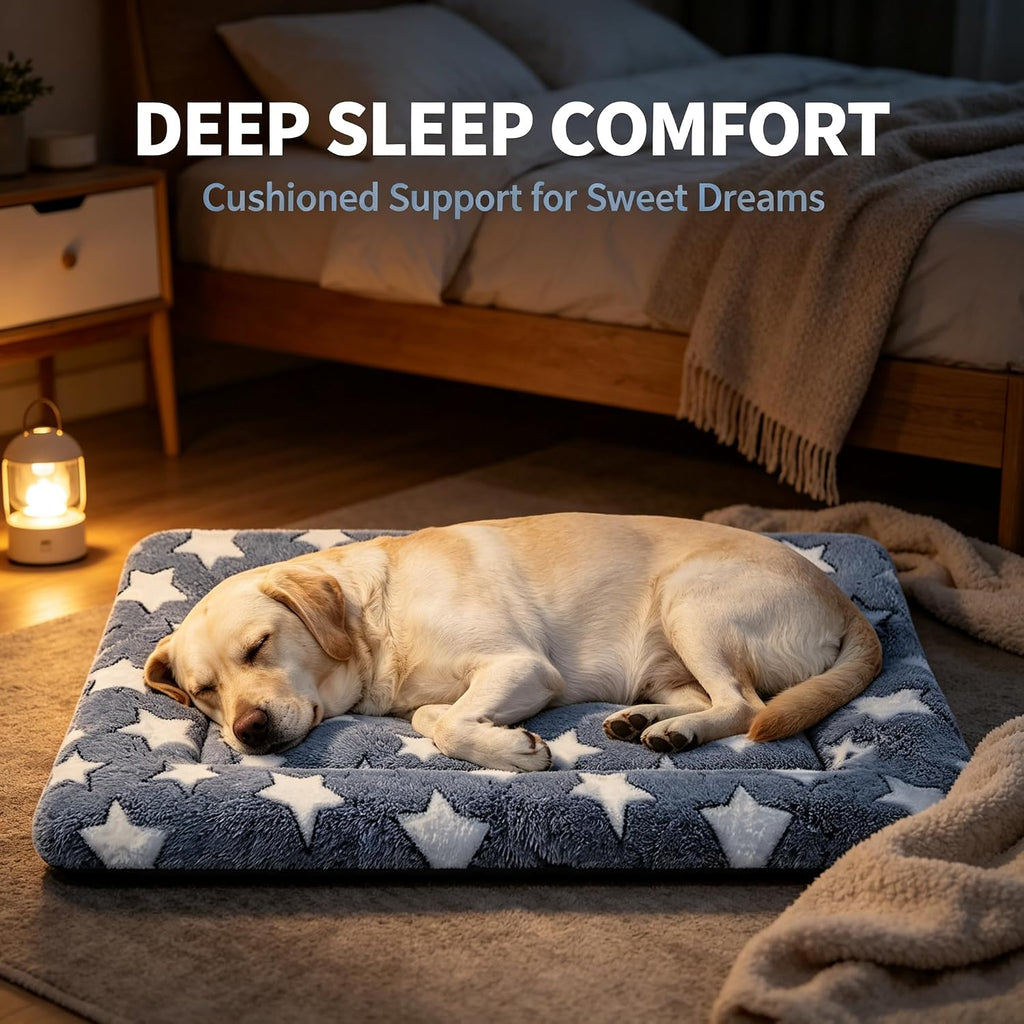Dog Bed Mat - Reversible Dog Crate Bed Mats, Soft & Breathable Kennel Pad, Durable Crate Bed for Small Medium Large Dogs & Cats