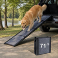 71" Long Dog Ramp for Car, Foldable Pet Dog Ramps for Large Dogs for Truck