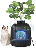 FEANDREA Plant Cat Litter Box Enclosure with Artificial Plant,19.3" L Inch