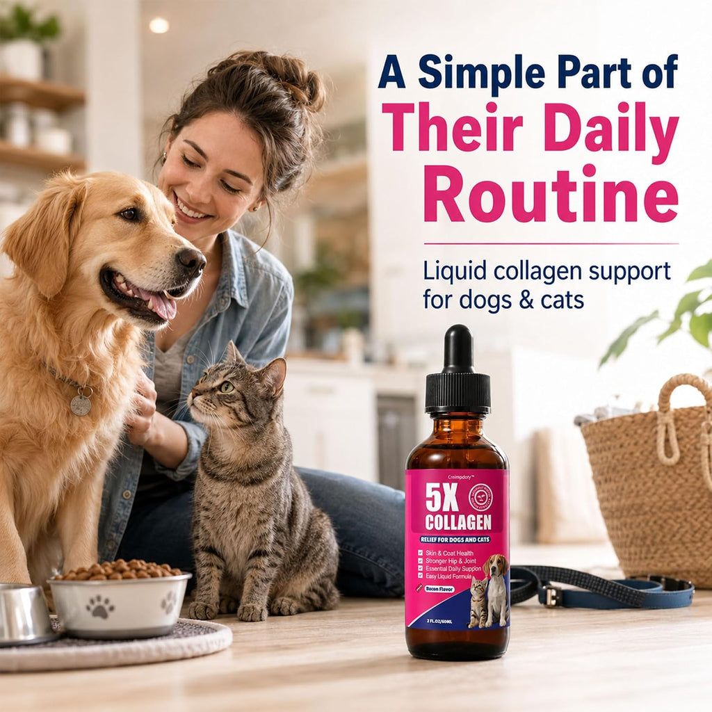 2-Pack Premium Collagen for Dogs & Cats, Skin & Coat, Joint & Hip