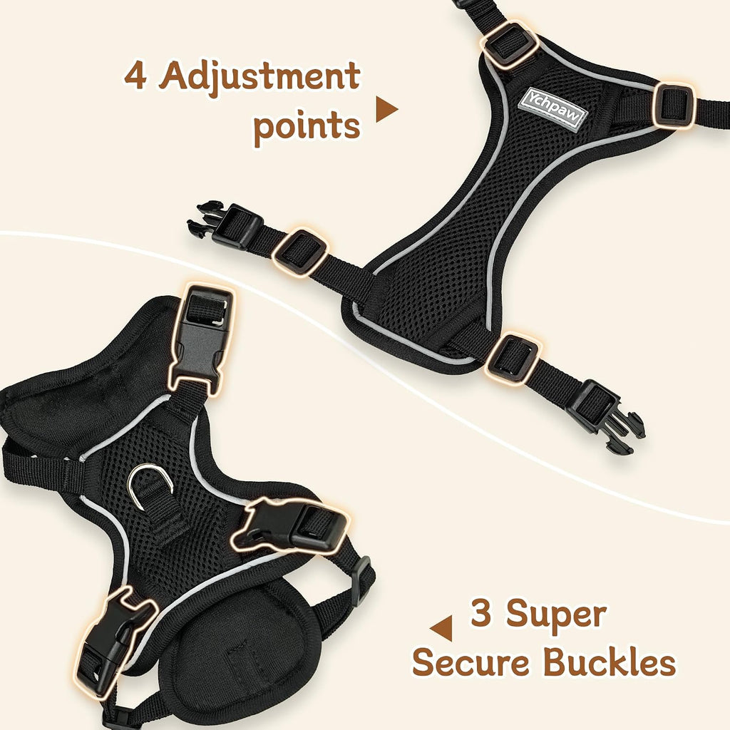 Small Dog Harness and Leash Set, Adjustable Small Sized Pet Vest