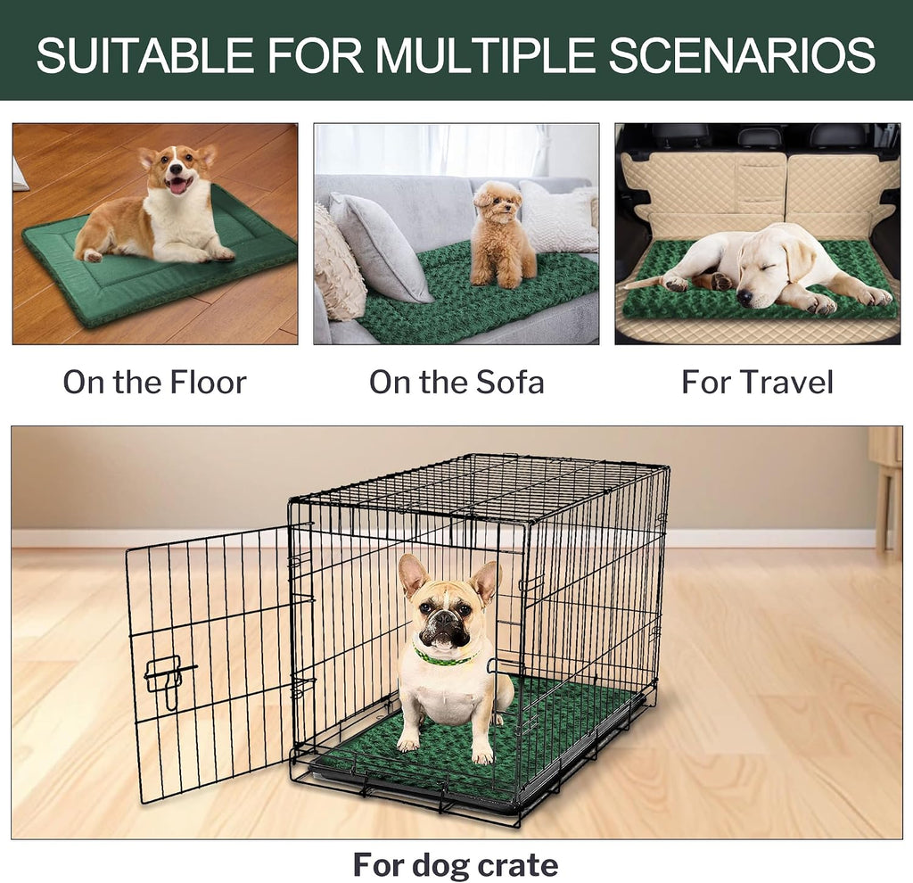 4 Pcs Dog Crate Pad Washable Cat Dog Pet Bed Medium Mat 24 inch Color Blend
