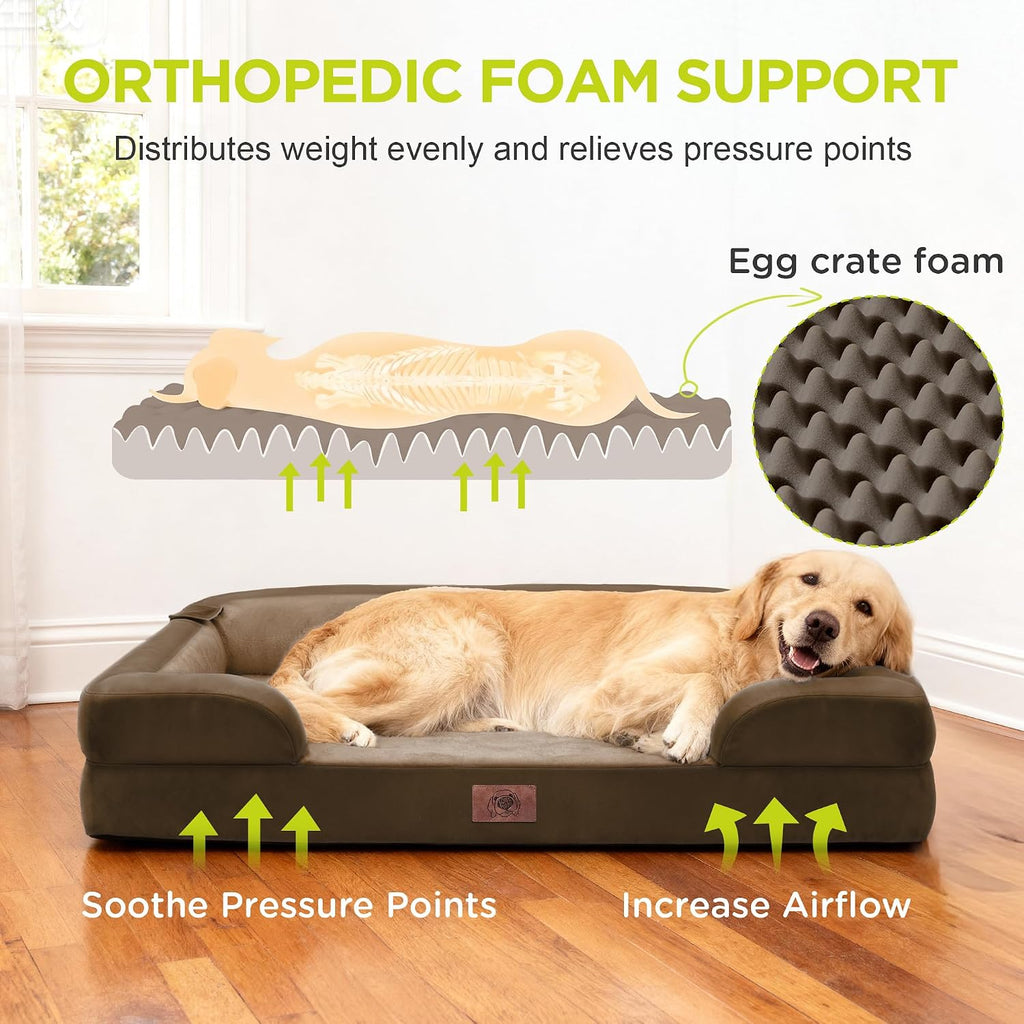 Waterproof Orthopedic Dog Bed for Medium Large Sized Dogs
