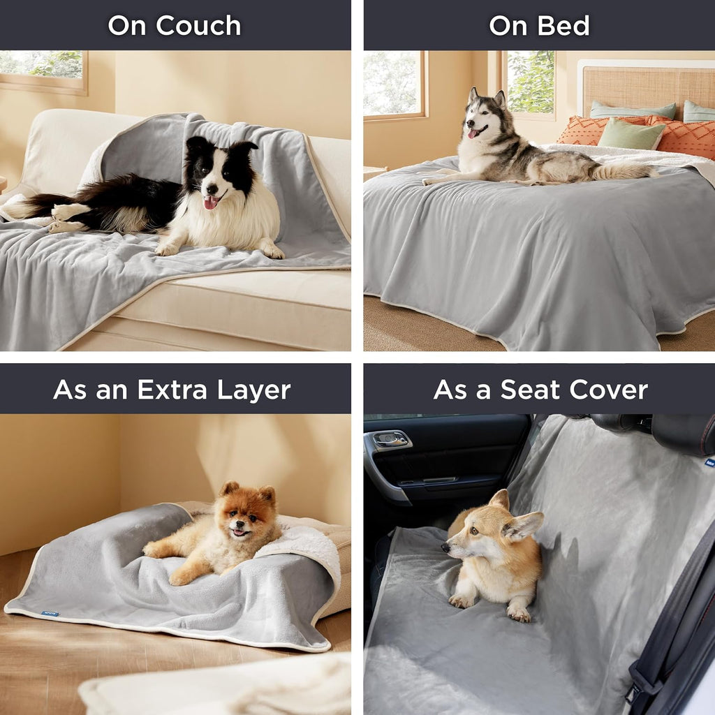 Bedsure Waterproof Dog Blankets for Medium Dogs Washable Soft Warm, 30"X40"