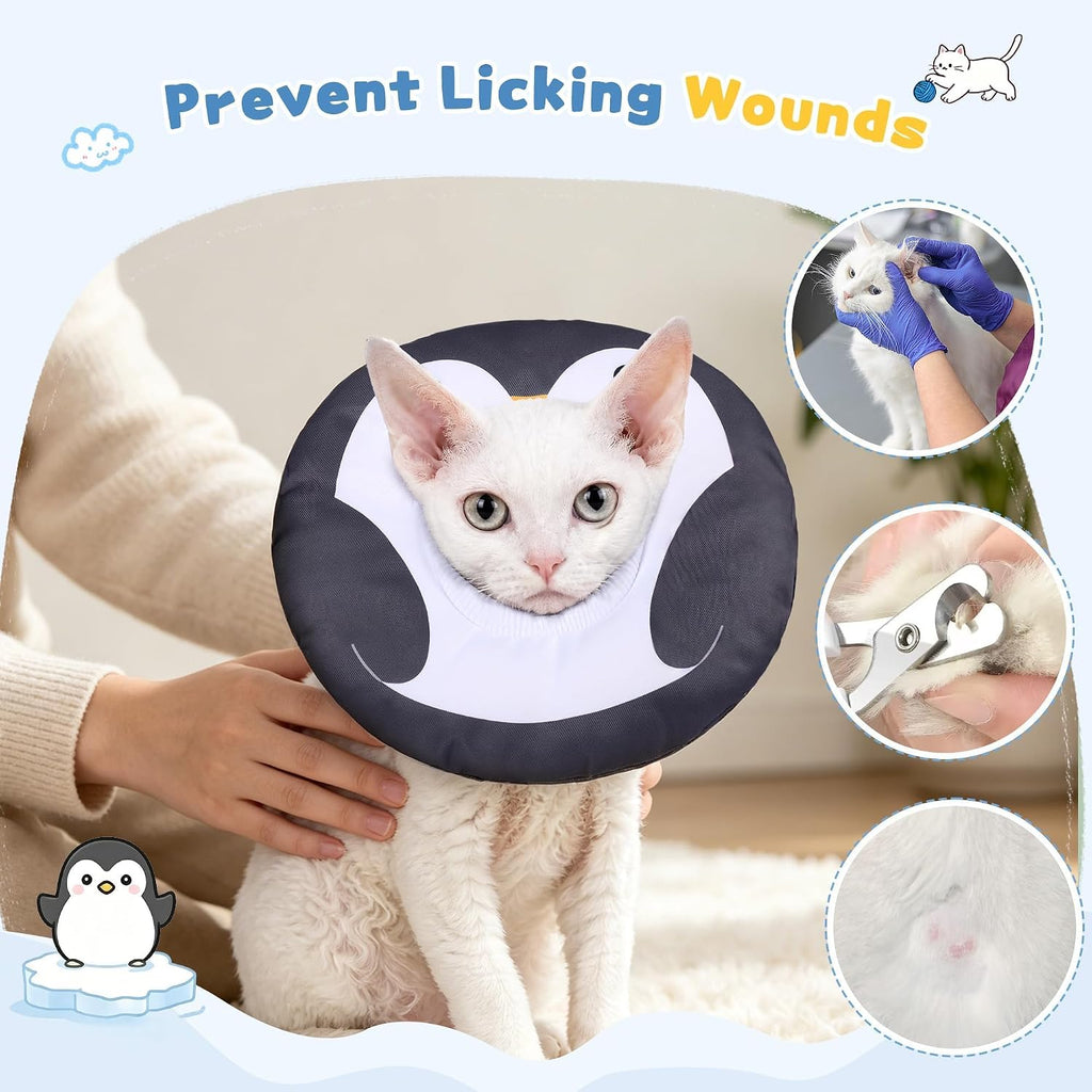 Soft Cat Cone, Medium Waterproof Cat Recovery Collar