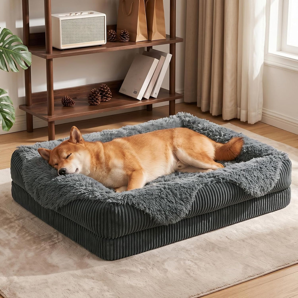 GASUR Orthopedic Dog Bed for Medium Sized Dog, Washable Dog Couch Beds