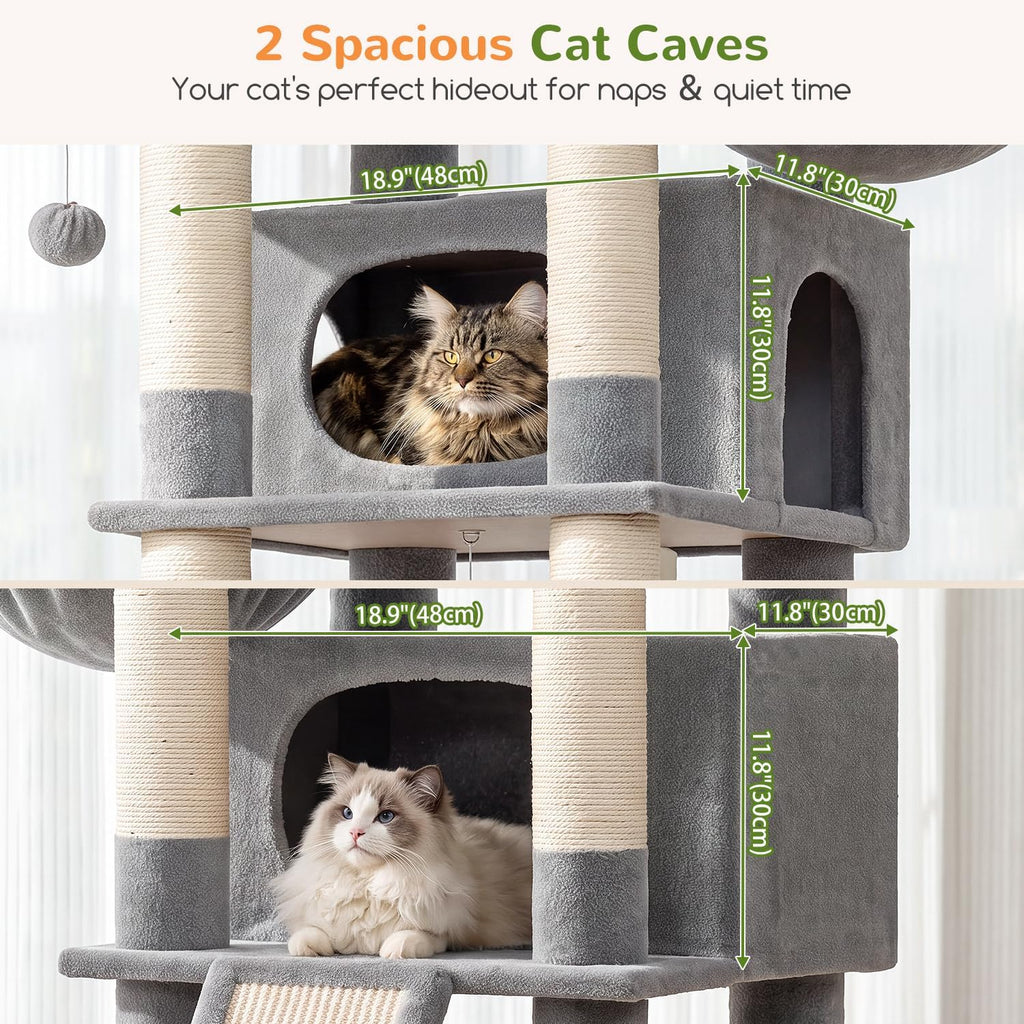 Globlazer Giant Tall Heavy Duty Cat Tower for Indoor Large Cats, F75G