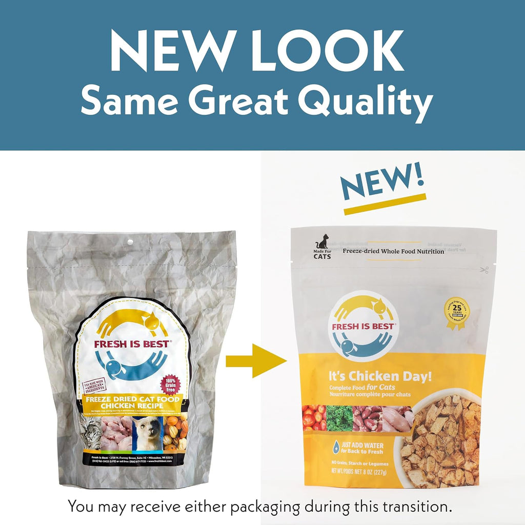 Fresh Is Best Chicken Freeze Dried Cat Food – High-Protein Raw Chicken