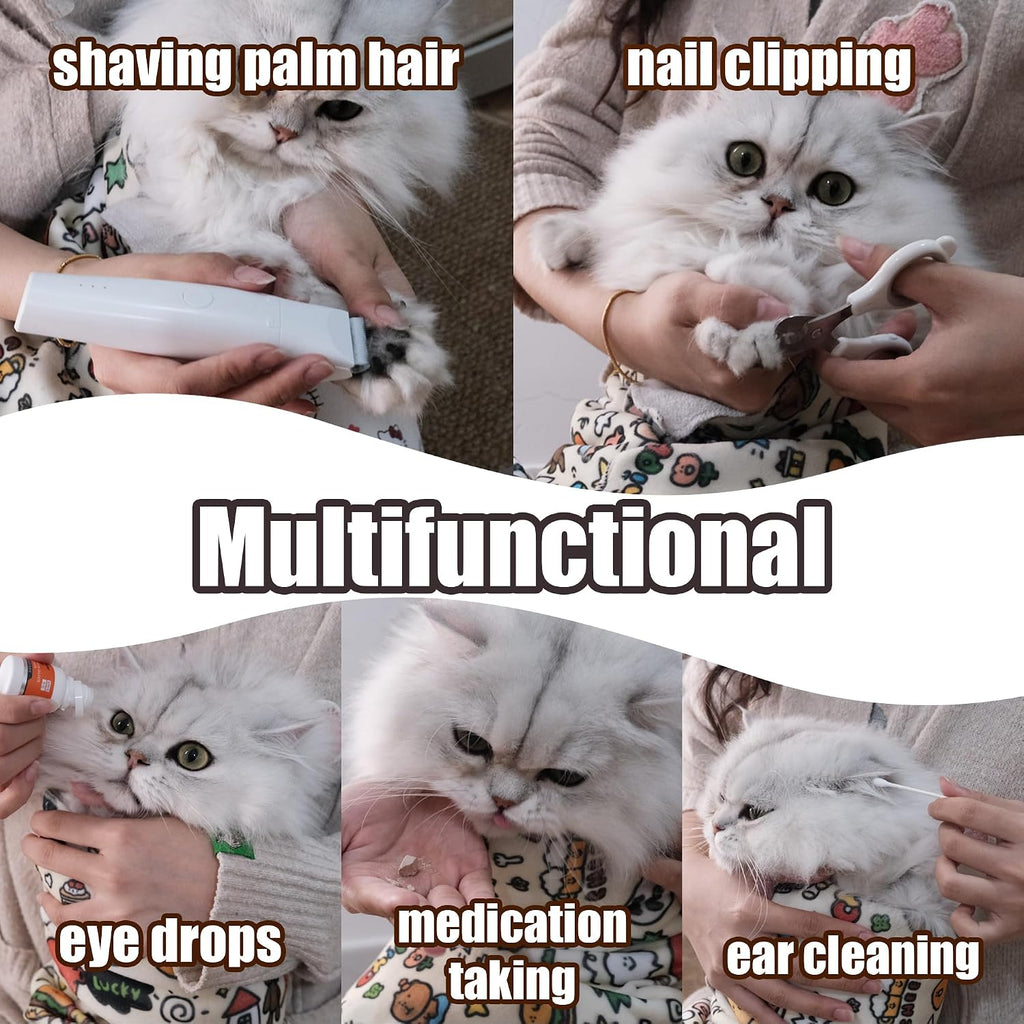 27.6" Cat Grooming Wrap Cat Wrap for Cutting Nails L(Within 15lbs)