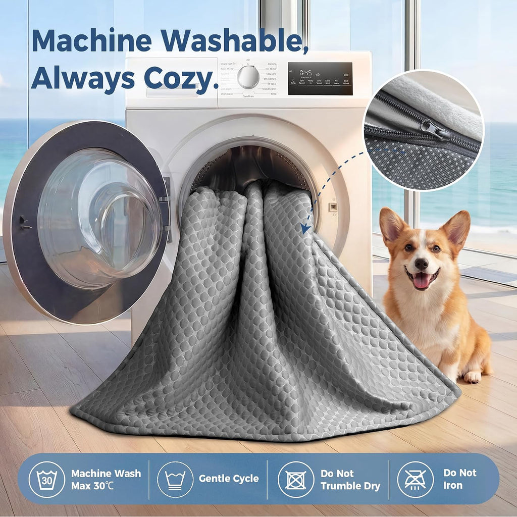 Large Dog Cooling Bed for Sofa, 41x37 Inch Pets Couch Cover Mat