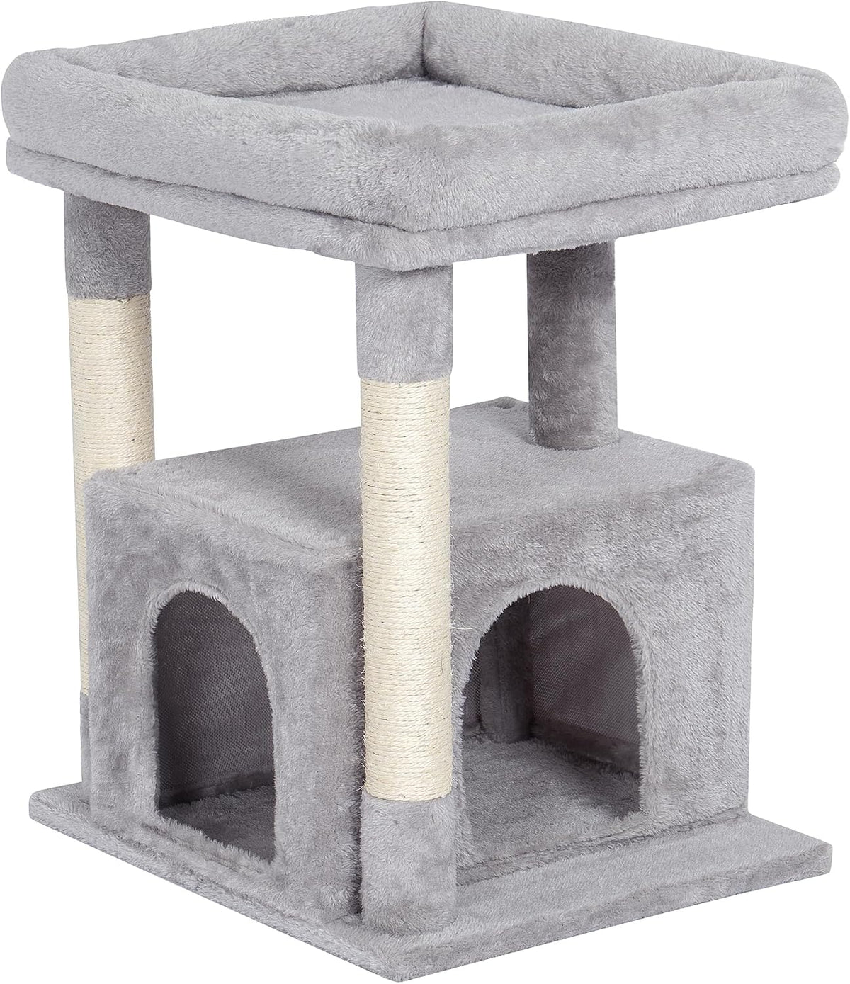 23.6" Cat Tree for Large Cat, 19 * 15.8 in Large Perch, Light Gray