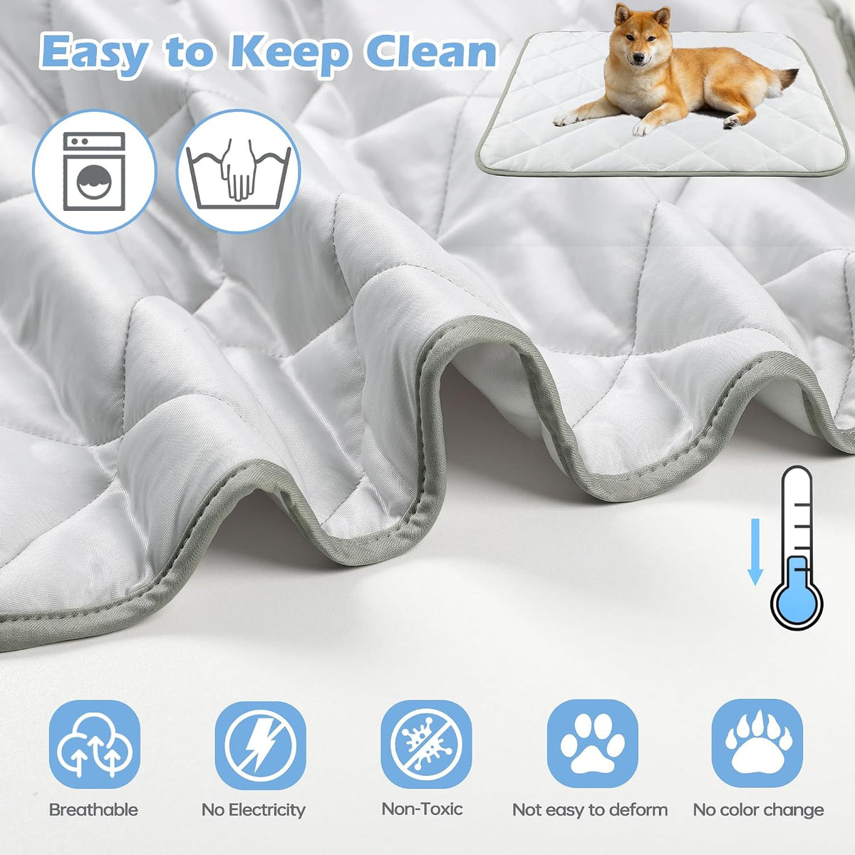 Dog Cooling Mat Small Dog Cooling Mat Indoor Nylon 28 x 22 Inch