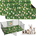 Washable Guinea Pig Pee Pads,Reusable Guinea Pig Cage Liner 2 Pack | Waterproof, Leak-Proof, Absorbent & Non-Slip, 24"x48" Bedding Potty Training Mat for Small Animal Rabbit Bunny Hamster Rat