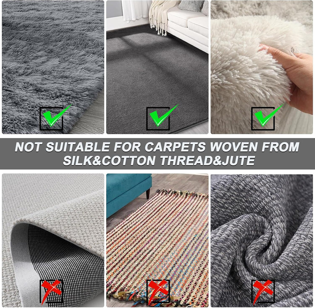 B-Land Carpet Rake for Pet Hair Removal, Carpet Scrape for Rug Pink
