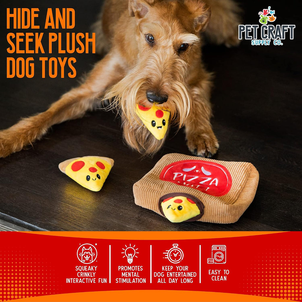 Pet Craft Supply Hide and Seek Dog Toy Bundle, for Small to Medium Dogs