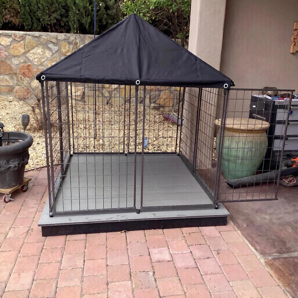 Outdoor Dog Kennel Cover 4.6'W x 4.6'L Replacement Covers
