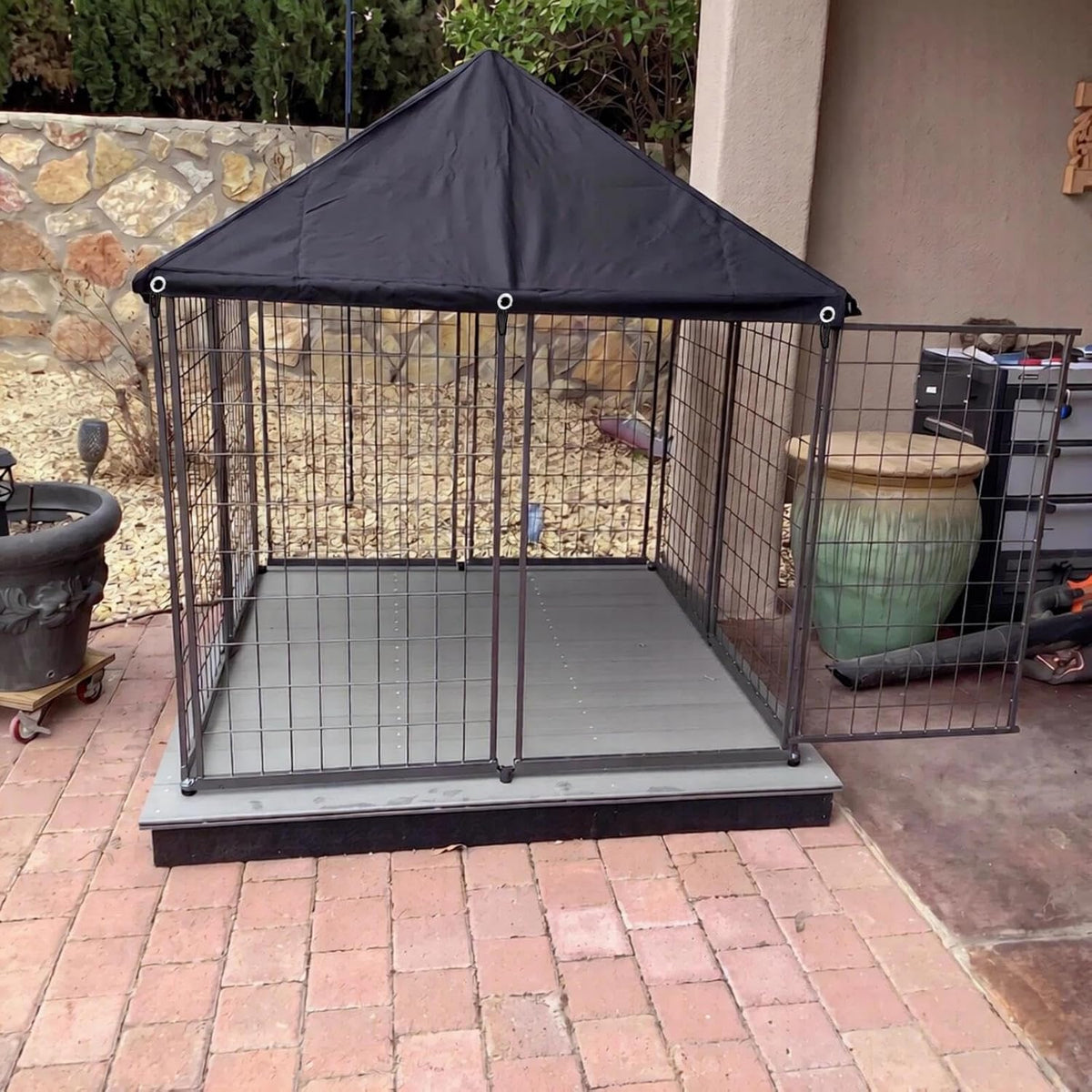 Outdoor Dog Kennel Cover 4.6'W x 4.6'L Replacement Covers
