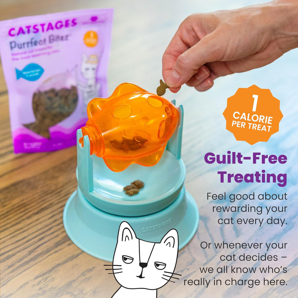 Catstages Nina Ottosson Purrfect Bitez Cat Treats, Whitefish Flavor, 4 oz