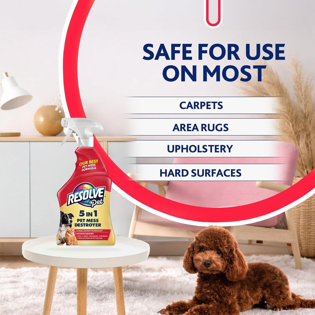 Resolve® 5-in-1 Pet Carpet Cleaner Spray for Stains & Odors, 22oz