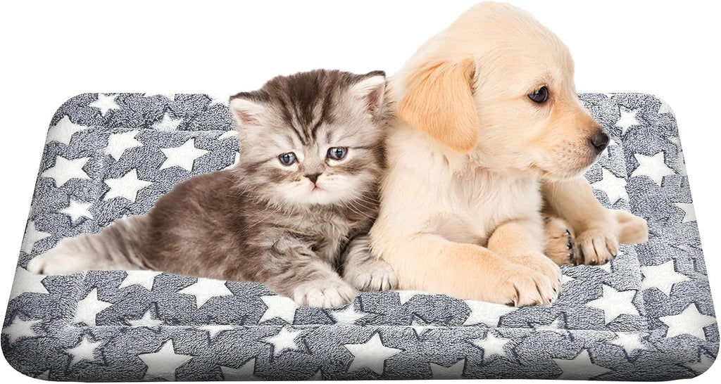 Dog Crate Pad Washable Cat Dog Pet Bed for Crate kennel Small Mat 24in Gray