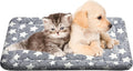 Dog Crate Pad Washable Cat Dog Pet Bed for Crate kennel Small Mat 24in Gray