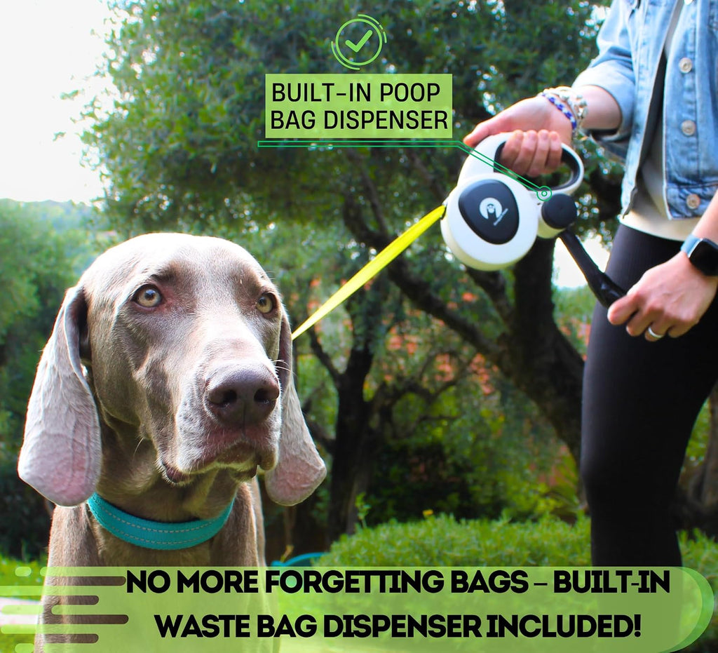 Snuggle Paws All-in-One Heavy Duty Retractable Dog Leash for Medium Dogs