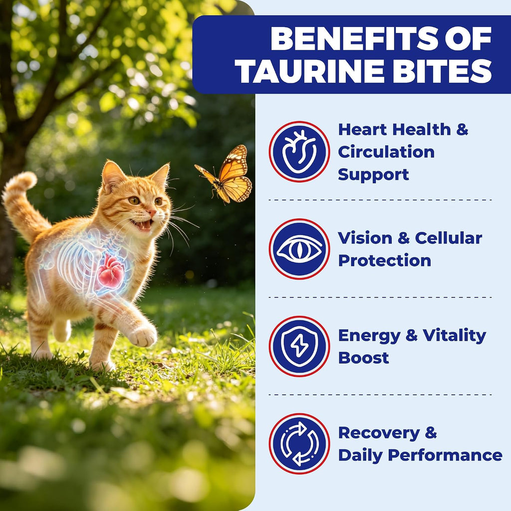 Wellix Taurine for Cats with Omega-3, CoQ10 for Heart & Eye Health 10.58 oz