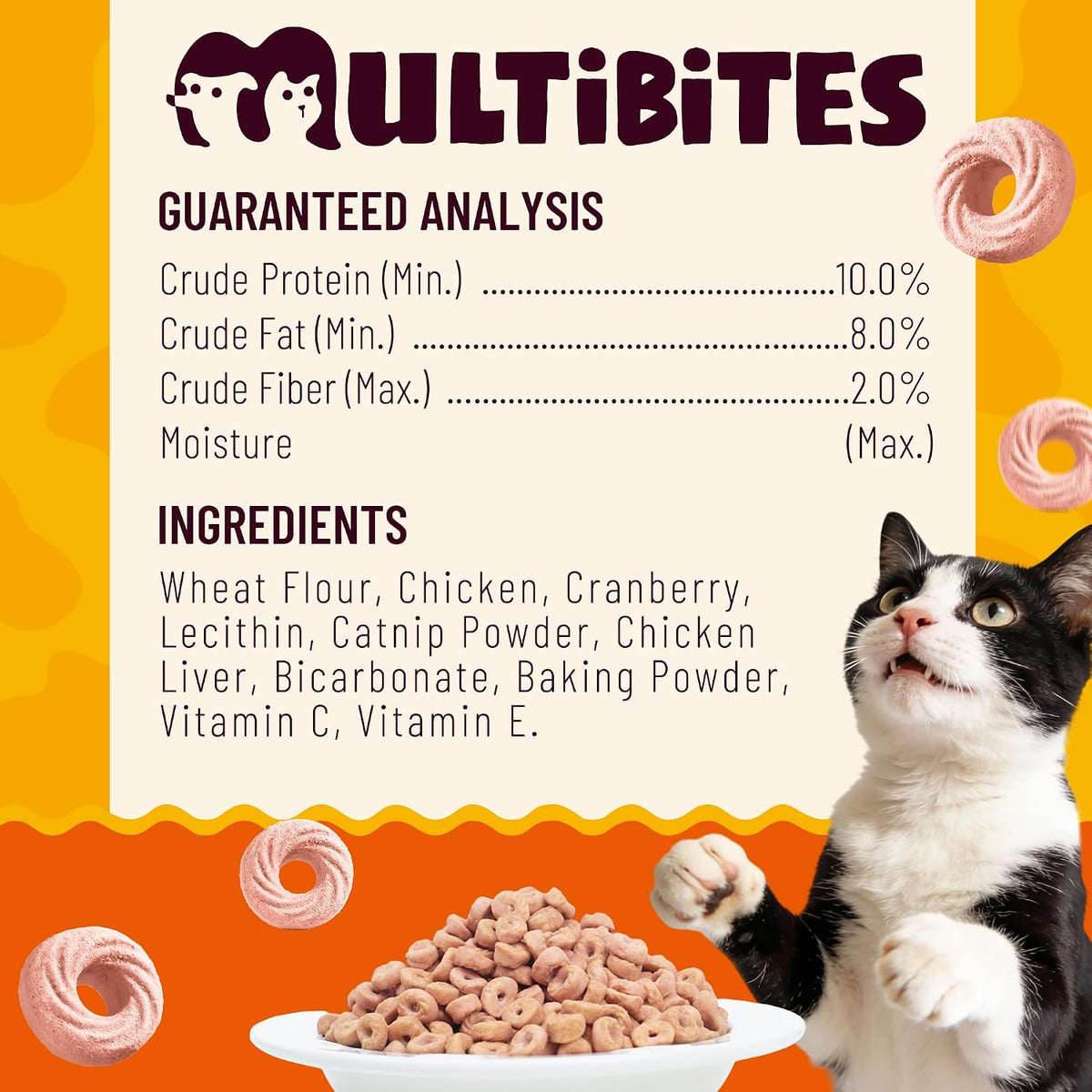 8 oz Cranberry Treats with UT Support & Catnip Flavor for Cat
