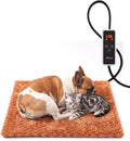 Toozey Pet Heating Pad, Heated Pet Mat, 6 Heat Settings, Timer, 28 x 20 in