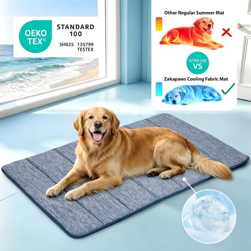 Dog Cooling Mat for Large Dogs, 30"x20" Memory Foam Pet Pad