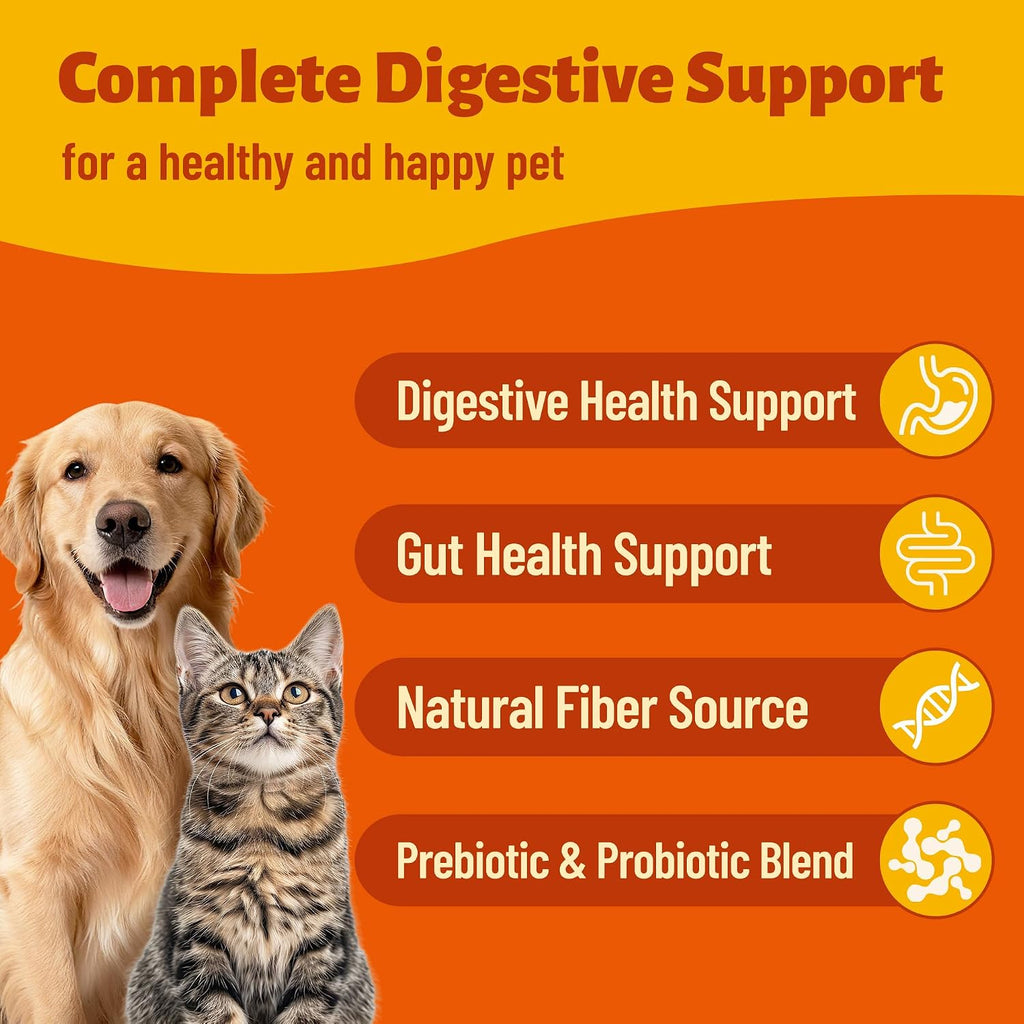 100% Pumpkin Powder for Dogs & Cats 5.3oz, Pure Fiber Supplement