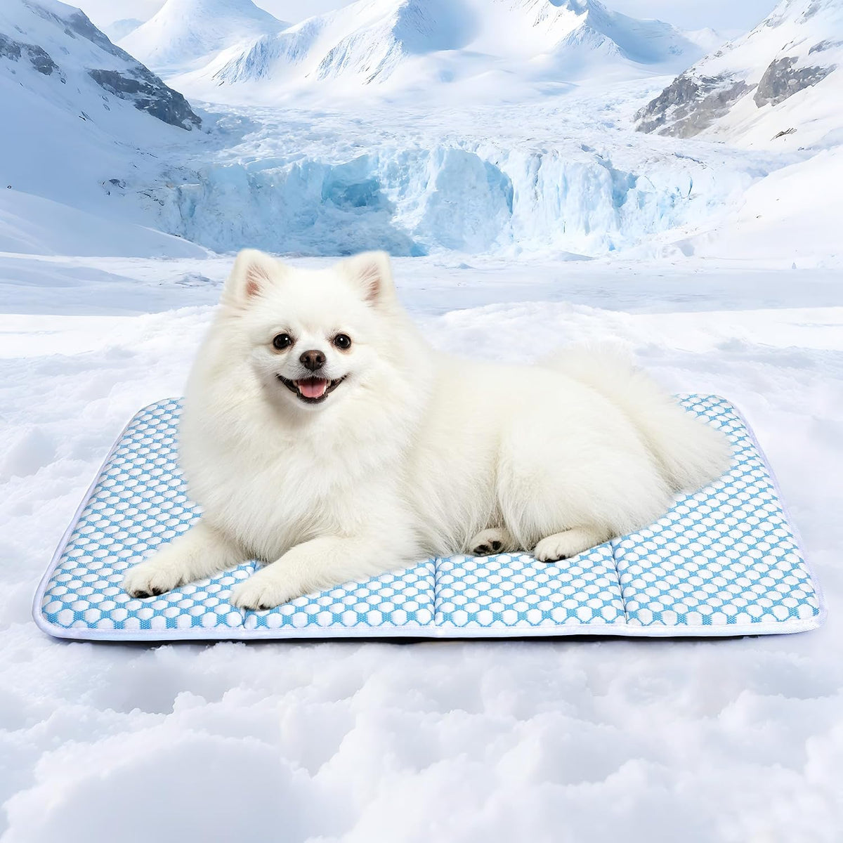 Dog Cooling Mat for Large Dogs, 24"x18" Memory Foam Pet Pad