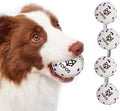 FOFOS Dog Balls Tennis Balls Dog Chew Toys for Aggressive Chewers ETPU 4Pcs | Indestructible Dog Balls Teething Dog Chew Toys Floating Water Balls Interactive Fetch Ball Gift for Small Large Medium Dogs