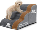 Extra Wide 3 Step Dog Stairs for Bed & Couch, Small Medium Dogs
