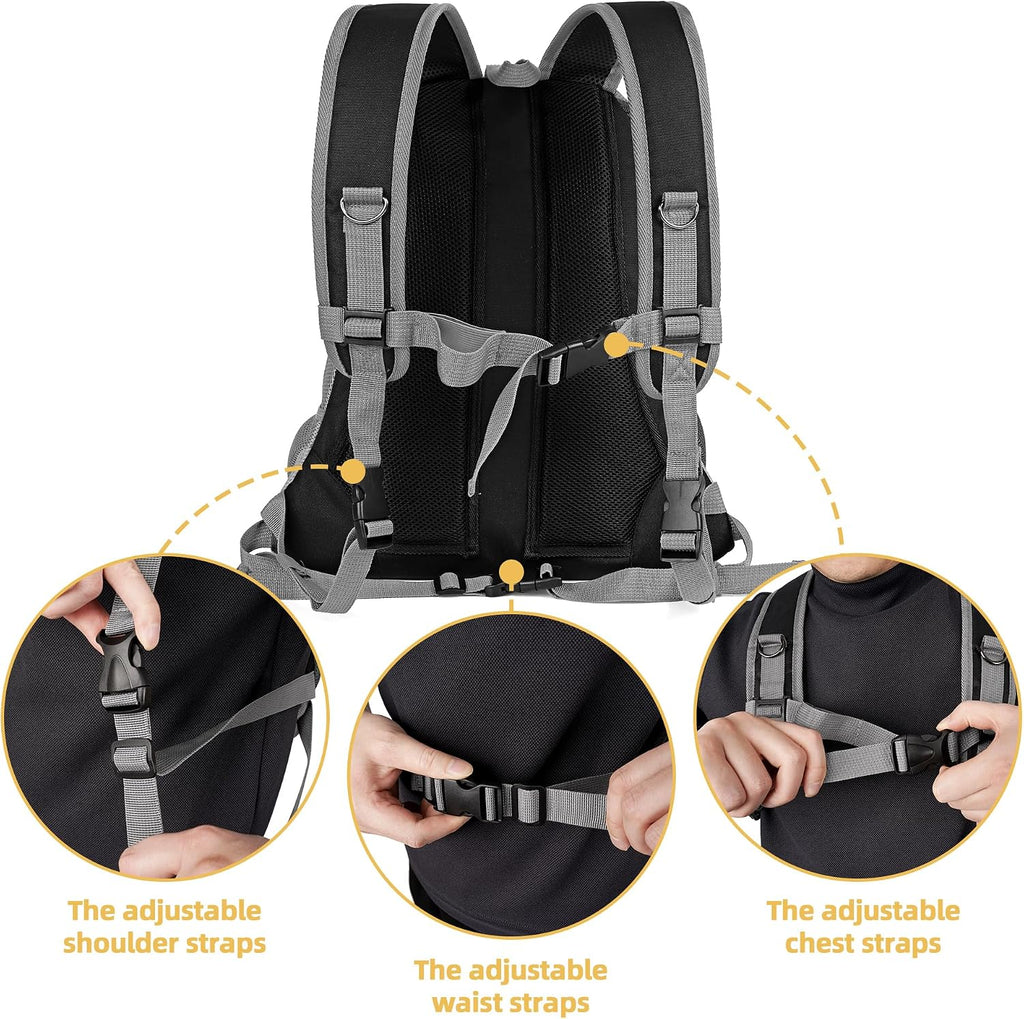 WOYYHO Pet Dog Carrier Backpack, Ventilated Small Dog Front Backpack