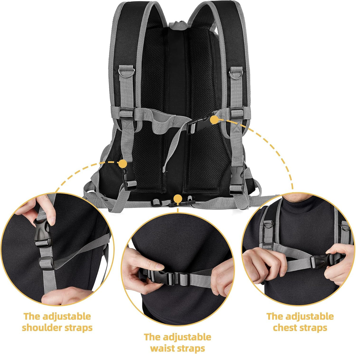WOYYHO Pet Dog Carrier Backpack, Ventilated Small Dog Front Backpack