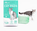 Paw Inspired Cat Pads, Original/Unscented, 16.9 x 11.4 Inch, 20 Count | Generic Refills for Tidy Cats Breeze Litter Box System, Super Absorbent Pee Pads, Kitty Litter Liners for Easy Cleaning