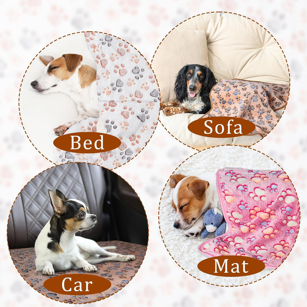 CADONO 1 Pack 3 Blankets for Dog Puppy Cat (Small 23x16'', Grey)