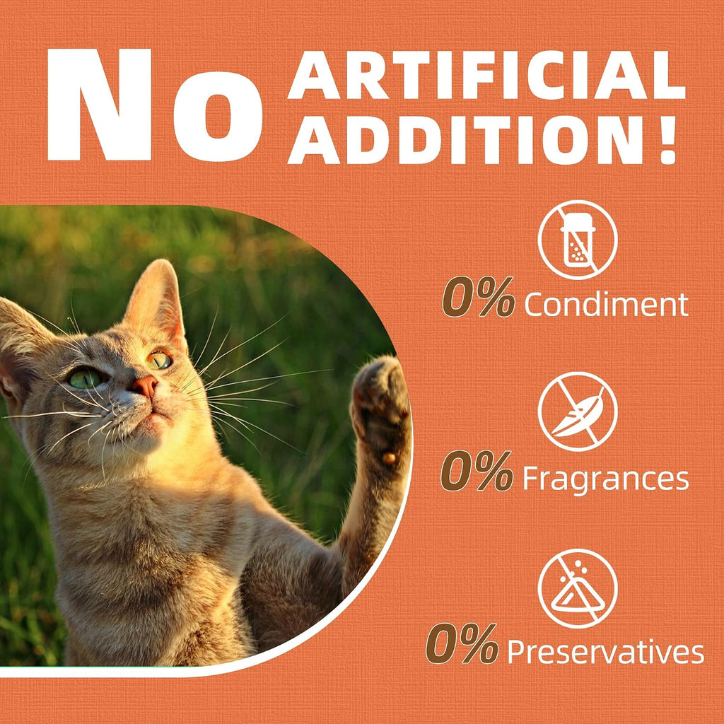 Just Try Skin & Coat Support Cat Treats,Omega 3 Salmon Oil